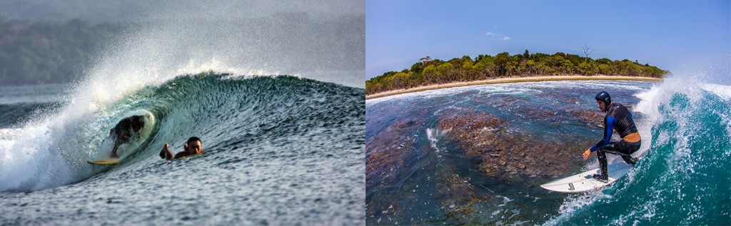 surfing di pulau panaitan